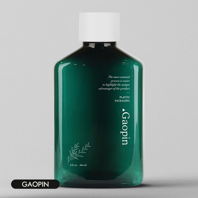 400ml PCRのトナーの容器を包む贅沢なシャンプーおよびコンディショナーのびん透明なペット シャワーのゲル