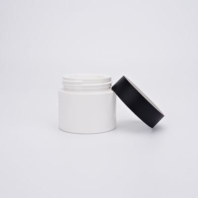 30mlペットねじ帽子の容器、白いプラスチック クリームの化粧品の瓶