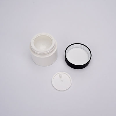 30mlペットねじ帽子の容器、白いプラスチック クリームの化粧品の瓶