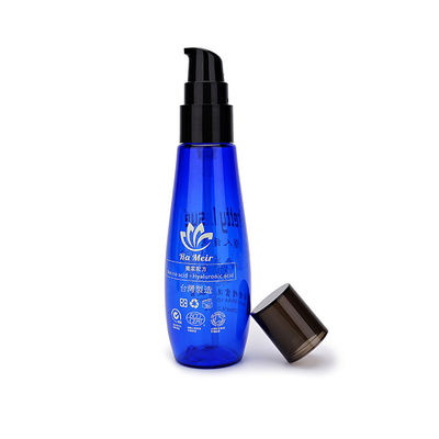 30ml 120mlペット プラスチック ローションのびんを包む青い容器のスキン ケアおよび美