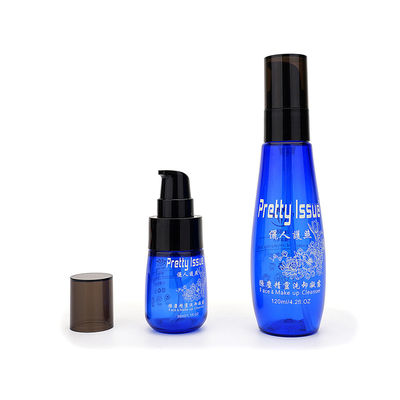 再生利用できる空のプラスチックSkincareポンプびん30ml 120ml青い色