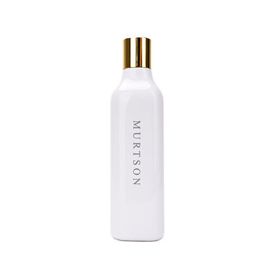 200ml 300mlの毛のシャンプーのびん、白いディスク上の帽子のびん