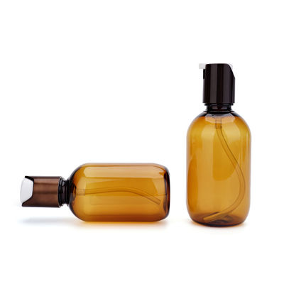 30ml 60ml 130mlのプラスチック ローションのびんこはく色色スクリーンの印刷