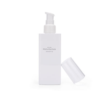 白い四角100ml 120ml 150ml 200mlの容器の顔のスキン ケアのプラスチック ローションのびん