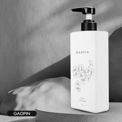 60ml 300ml 350ml 750ml白い注文色の白いHDPEプラスチック ポンプ シャンプーのローションのびん